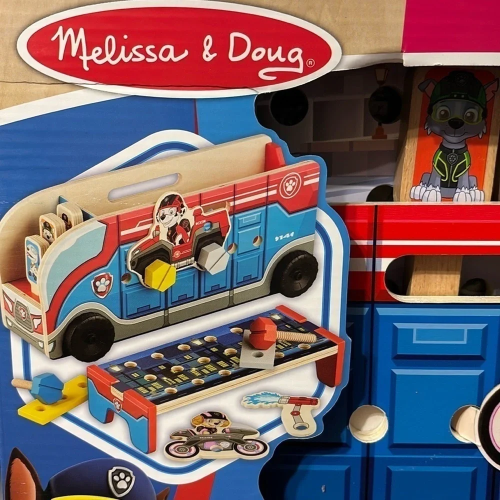 NIB! Melissa & Doug PAW Patrol Match & Build Mission Cruiser